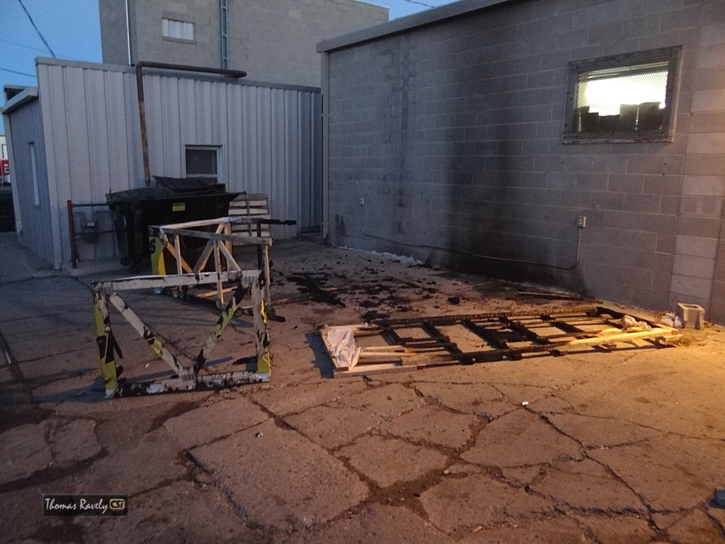 Fire behind Gun & Reel    CSi Photo